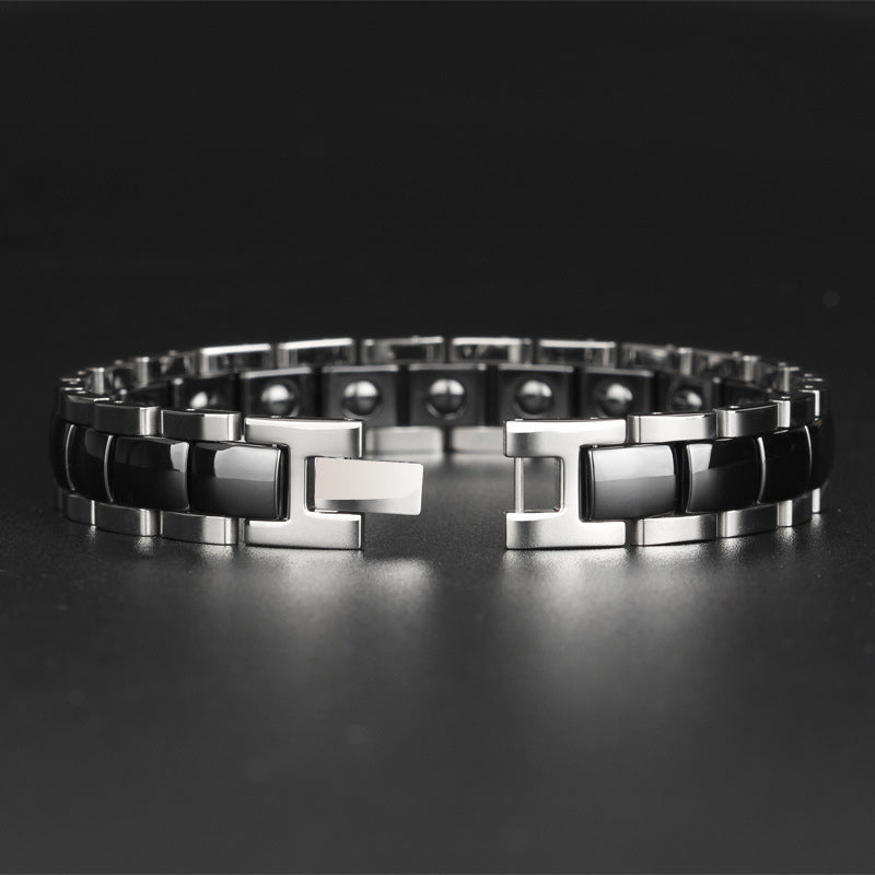 magnetic bracelets for pain Mens Power Black Bracelet with for Arthritis Pain Relief KC-D54 - CIVIBUY