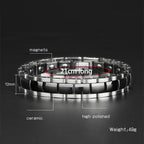 magnetic bracelets for pain Mens Power Black Bracelet with for Arthritis Pain Relief KC-D54 - CIVIBUY