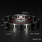 Bracelet for Men Tungsten Therapy for Arthritis Pain Relief Magnetic Bracelet KKS-T18 - CIVIBUY
