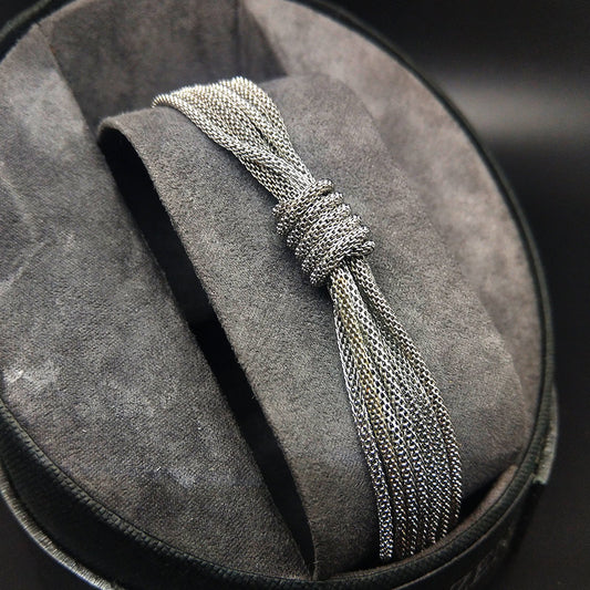 Ladies ' Banquet Multilayer chain woven silver bracelet Women bracelet - CIVIBUY