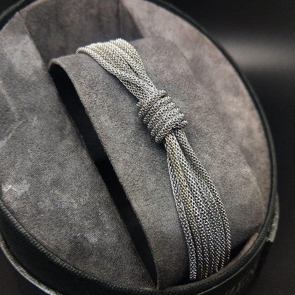 Dames banket Multilayer ketting geweven zilveren armband Dames armband