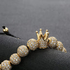 black sparkle bracelet king bracelet Bracelets cystol ball braclet - CIVIBUY