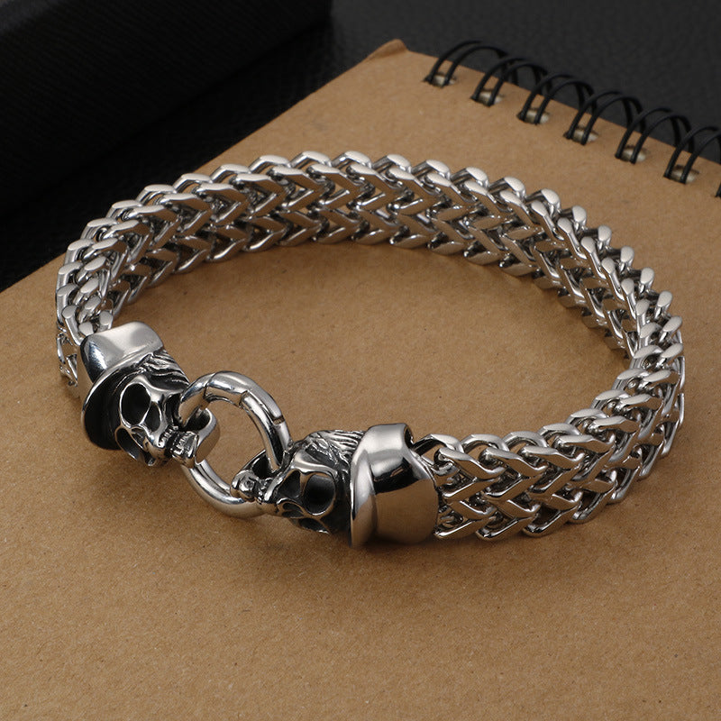 viking skull Bracelet chain braclet designer jewelry RCT-G5 - CIVIBUY