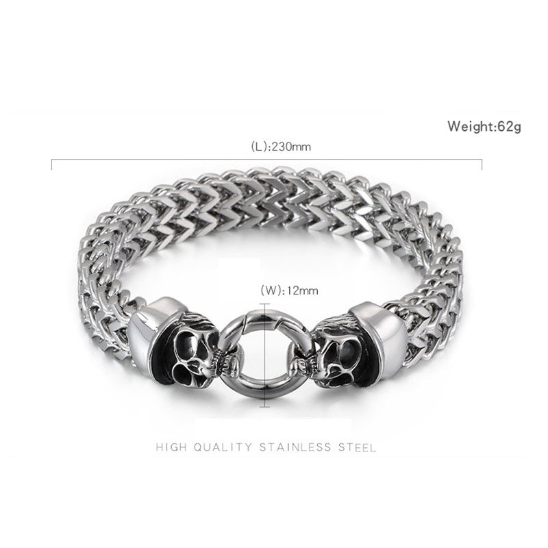 viking skull Bracelet chain braclet designer jewelry RCT-G5 - CIVIBUY