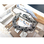 viking bracelet Jewelry Titanium Steel Men's Bracelet silver bracelet for men 9 inch - CIVIBUY