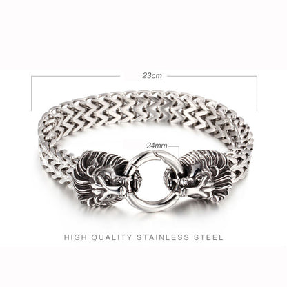 viking bracelet Stainless steel Wolf Bracelet for Men JM-S025 - CIVIBUY