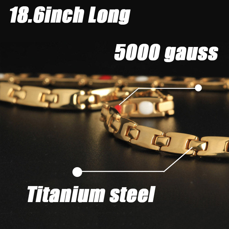 Magnetic Chain Healing Arthritis Headaches Necklace Pure titanium necklace - CIVIBUY
